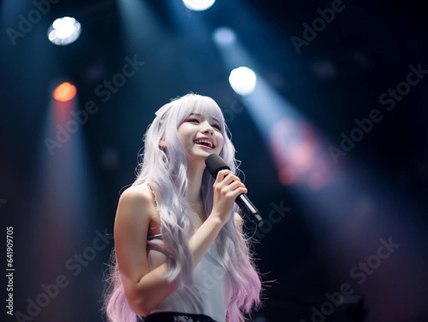 Obraz 日本のアイドルのステージ