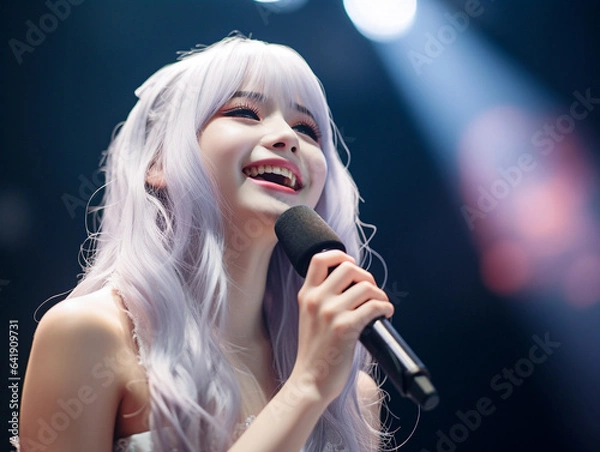 Obraz 日本のアイドルのステージ