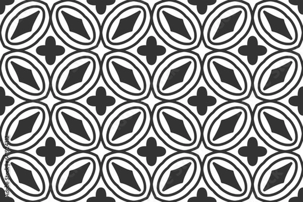 Fototapeta Seamless abstract geometric shape pattern