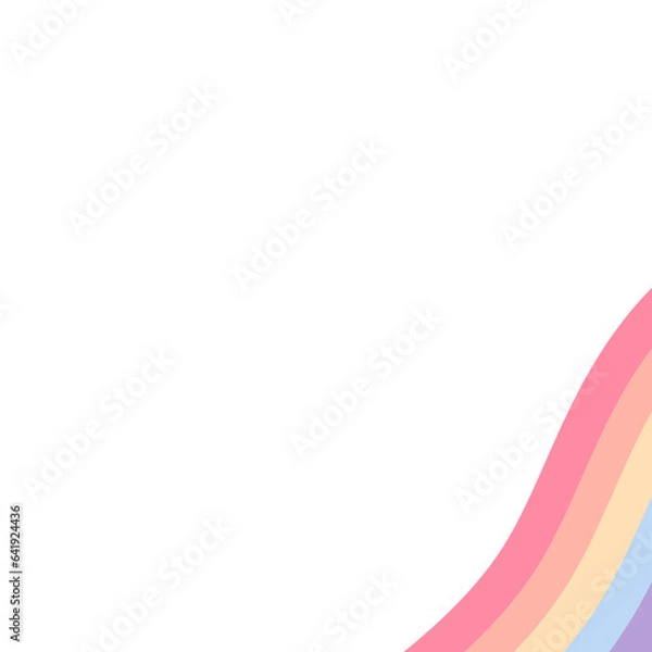 Obraz Retro Rainbow Wave Corner