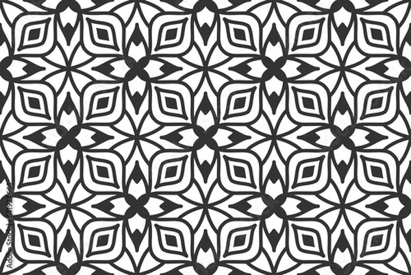 Fototapeta Seamless abstract geometric shape pattern