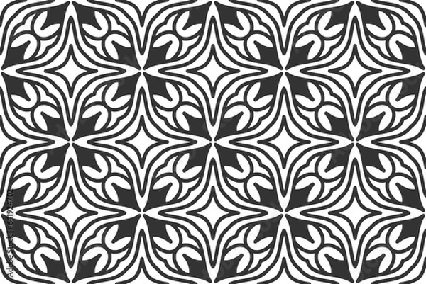 Fototapeta Seamless abstract geometric shape pattern