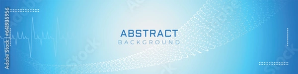 Obraz linkedin banner abstract line medical background