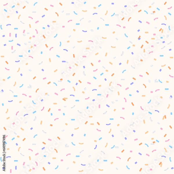 Fototapeta Pastel sprinkles pattern on white background