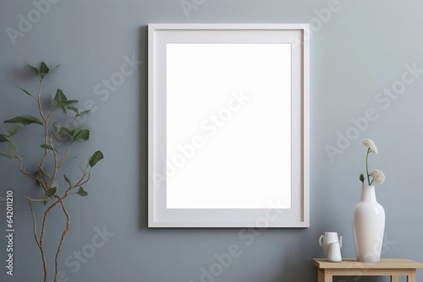 Fototapeta white window empty frame