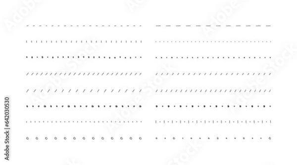 Obraz イラスト素材：ライン素材のあしらい　手書きのシンプルでかわいい罫線. simple hand draw borders