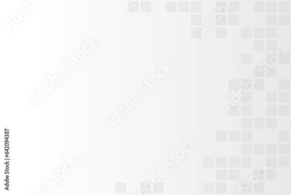 Fototapeta White and grey template for design. Business and banner background. Abstract space for design. Network style with rectangular shape2.