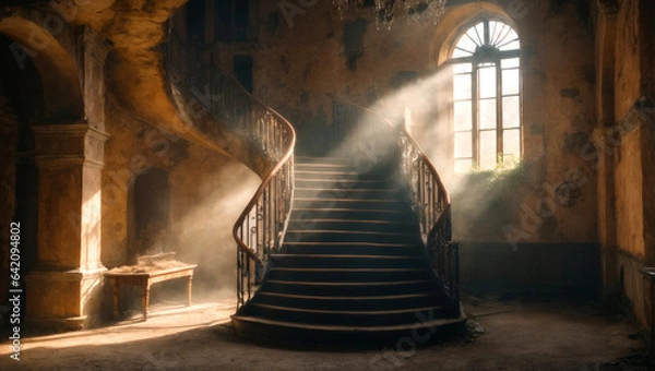 Obraz lost places, gen AI