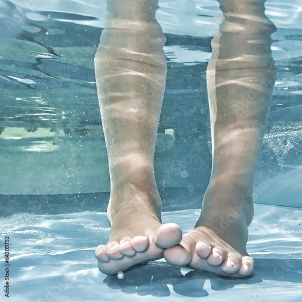 Obraz füße im wasser