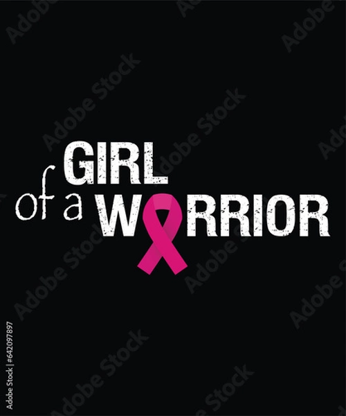 Fototapeta Breast Cancer Awareness Month T Shirt Design
