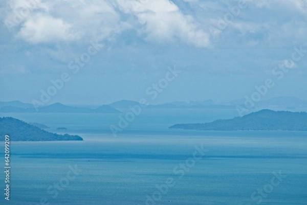 Fototapeta Panoramic view of the Gulf of Siam from the Bokor National Park, Cambodia	