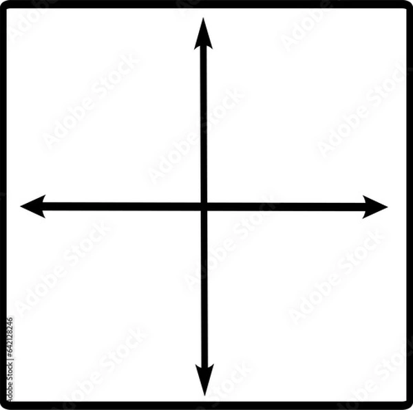 Obraz Area and dimension concept . Editable vector illustration.