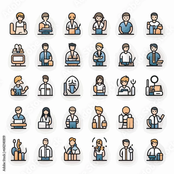 Fototapeta Job Icon Vector