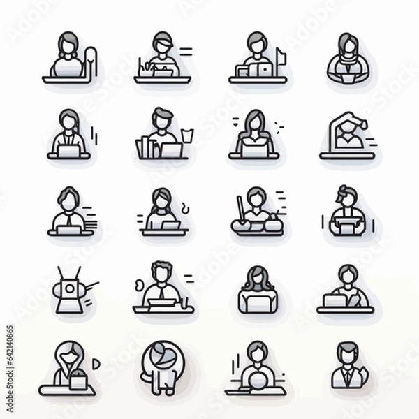 Fototapeta Job Icon Vector