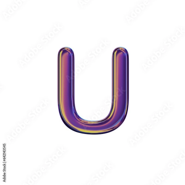 Fototapeta 3D Letter U