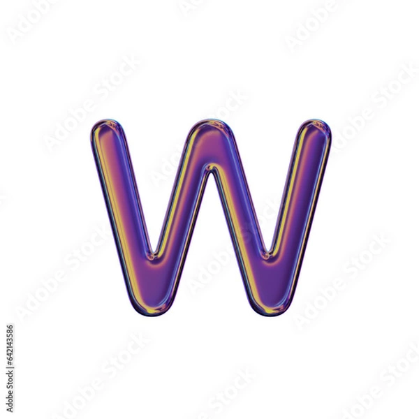 Fototapeta 3D Letter W