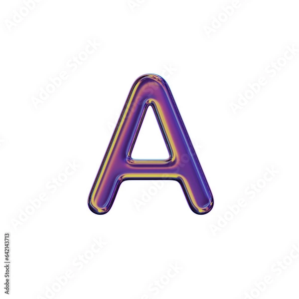 Obraz 3D Letter A