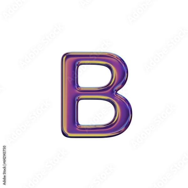 Obraz 3D Letter B