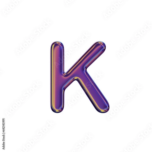 Obraz 3D Letter K
