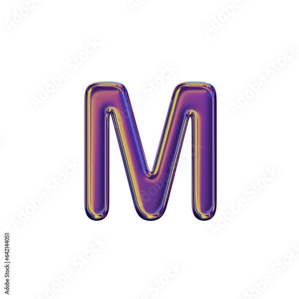Obraz 3D Letter M