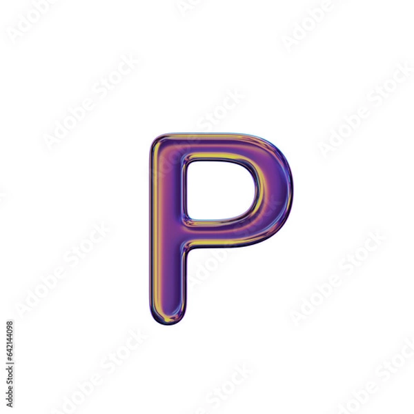 Fototapeta 3D Letter P
