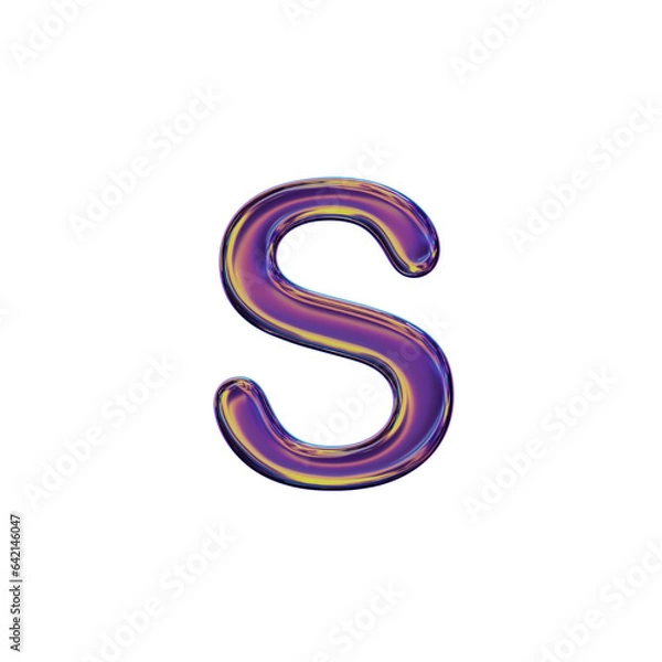 Obraz 3D Letter S