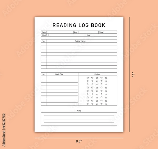 Fototapeta Reading Kdp log book