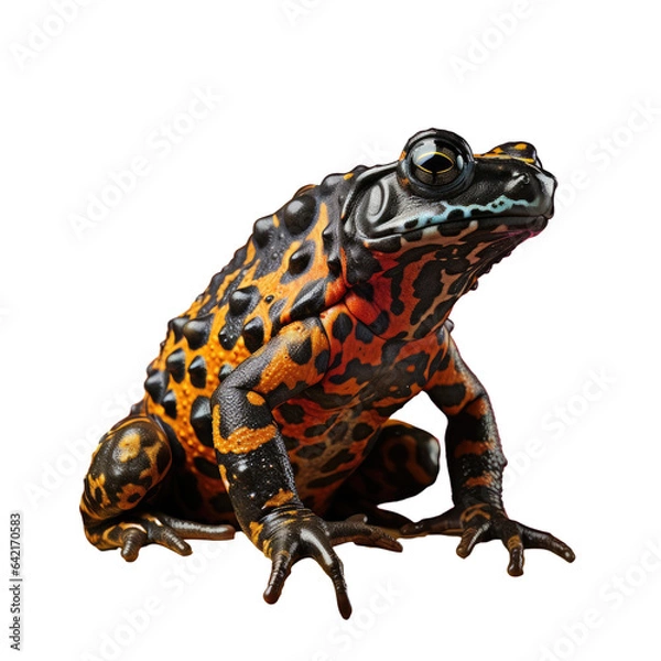 Obraz Bombina orientalis a firebellied toad against a transparent background