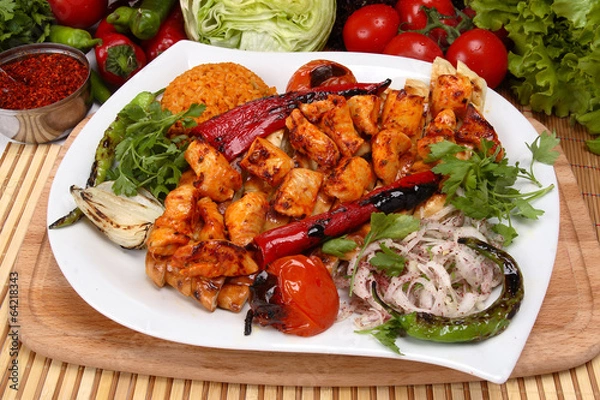 Fototapeta Tavuk Şiş