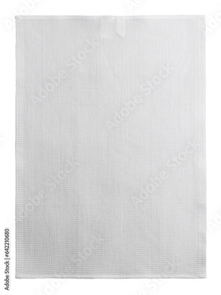 Fototapeta a set of kitchen tacks made of cotton fabric with edging on the edges with an oblique label