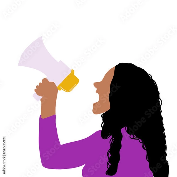 Obraz Mulher com Mega Fone