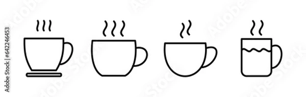 Obraz Cup coffee icon vector. coffee cup icon. mug
