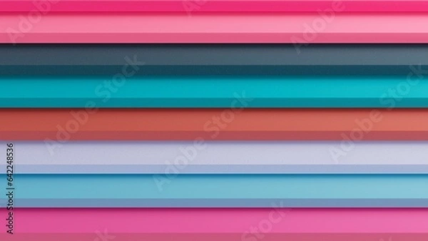 Obraz colorful lines 3d illustration background.