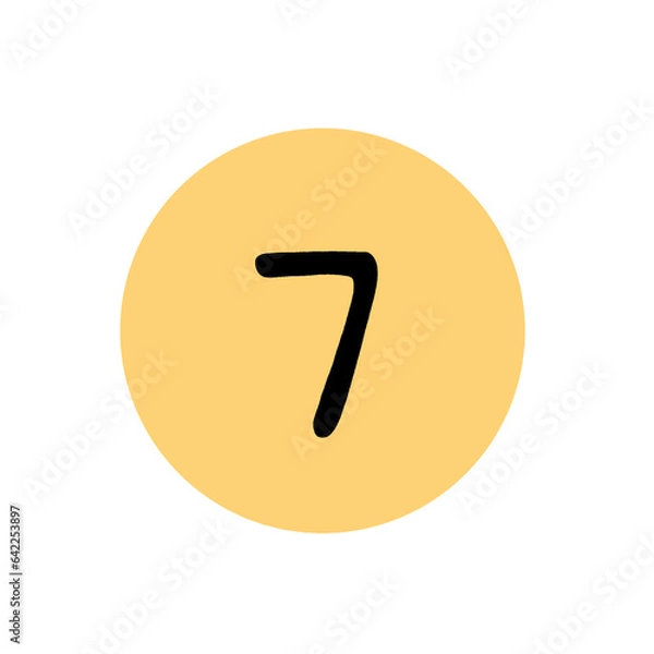 Fototapeta Seven icon