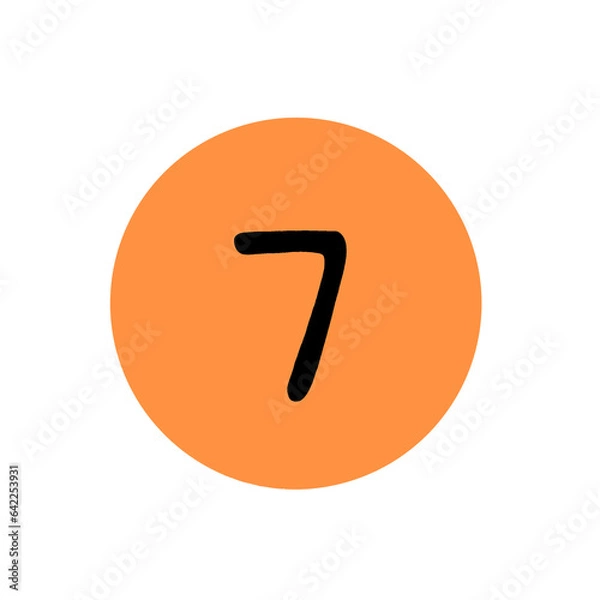 Fototapeta Number Seven