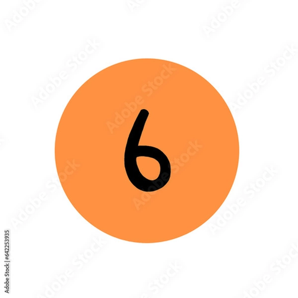 Fototapeta Number six