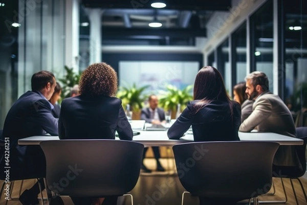 Fototapeta Business Meeting Presentation surrounding table