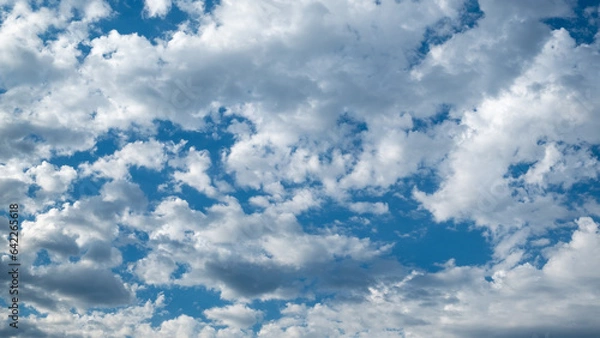 Obraz white clouds on blue sky sunny daytime