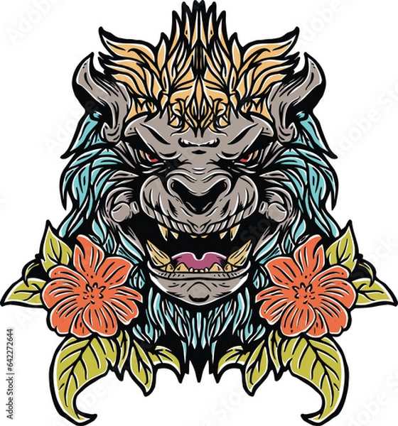 Obraz Mythical Beast Illustration