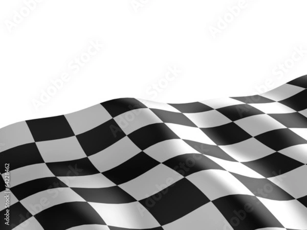 Obraz Checkered flag texture.