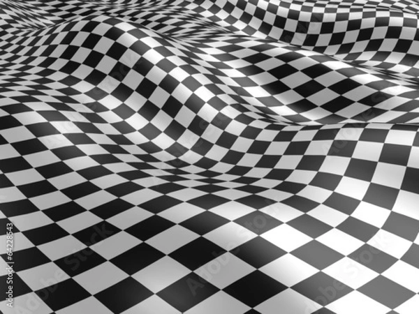 Fototapeta Checkered flag texture.