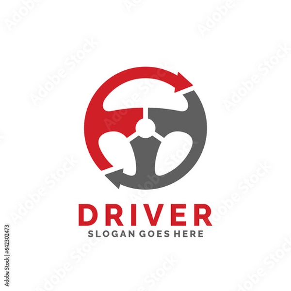 Obraz Car driver logo design vector illustration