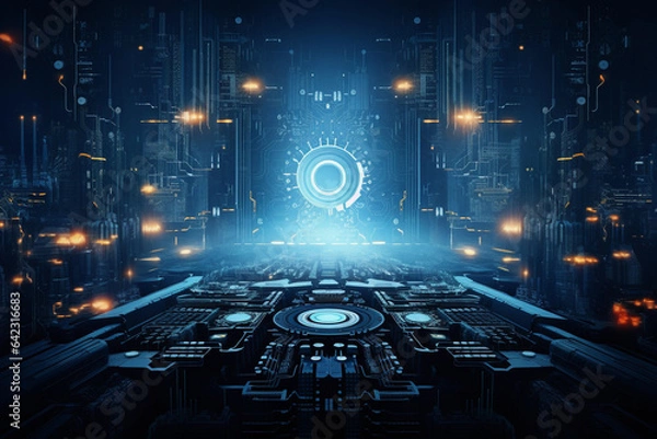 Obraz High tech background image