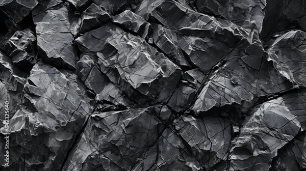 Obraz Black White Rock Texture