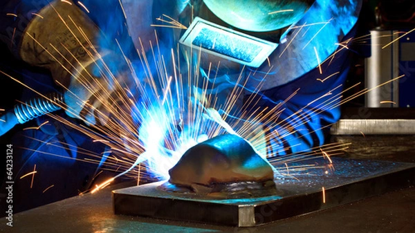 Obraz Spawacz w pracy