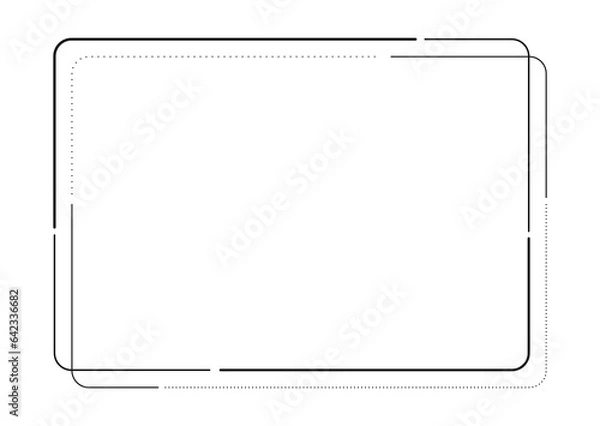 Fototapeta line frame border
