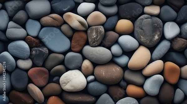 Obraz Stones pattern background, AI generated Image