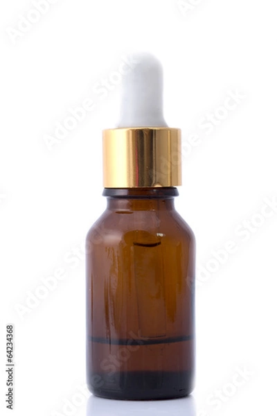 Obraz Dropper Bottle Isolated with clipping path on a white