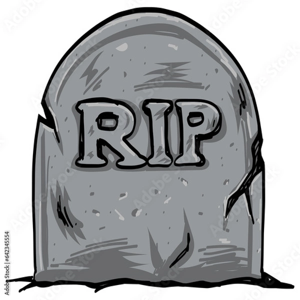 Obraz Tombstone Illustration Cartoon Drawing