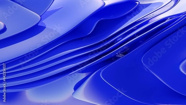 Fototapeta 3dr rendered abstract waves with fabric